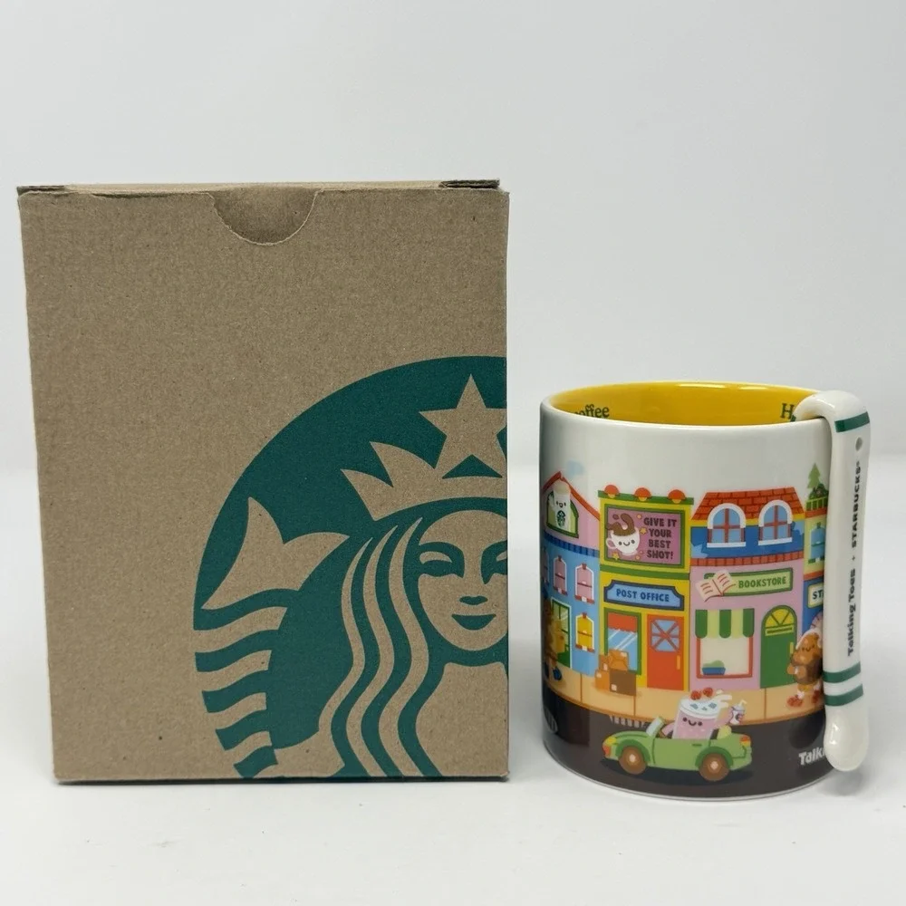 Starbucks Singapore Talking Toes Town Mug w/ Stirrer 30th Anniversary 2026 Rare‎